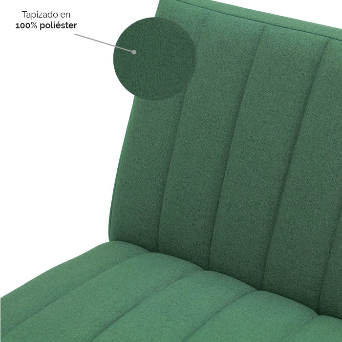 Sillon Tela Verde Cincuenta Y Nueve | Sillones y Ottomanes | salas